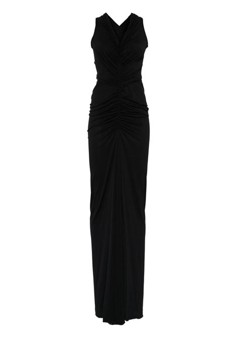 Black Poppy maxi dress Rick owens lilies - women